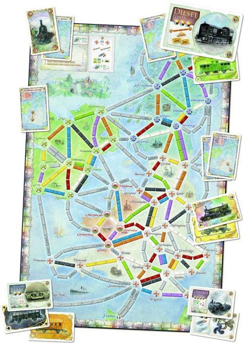 Разширение за настолна игра Ticket to Ride: United Kingdom