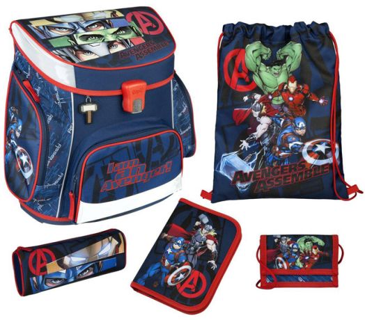 Комплект ученическа раница Avengers, ергономик
