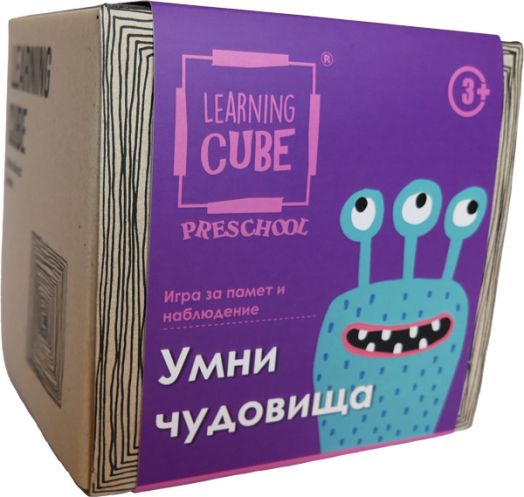 Игра за памет и наблюдение Learning Cube - Умни чудовища