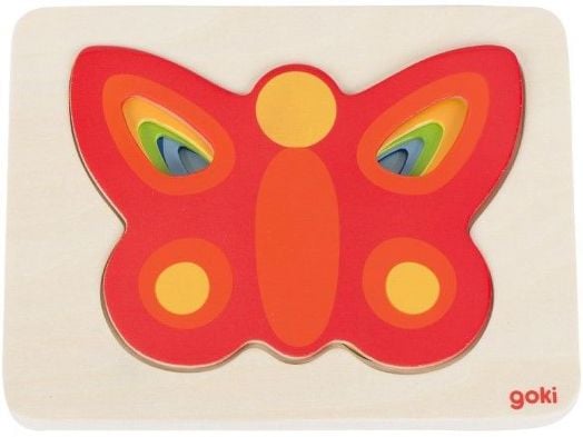 Многослоен пъзел Goki - Пеперуда