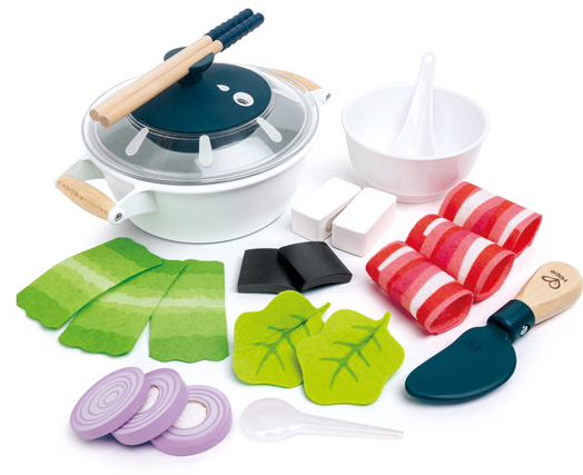 Дървен готварски комплект Hape - Гореща тенджера