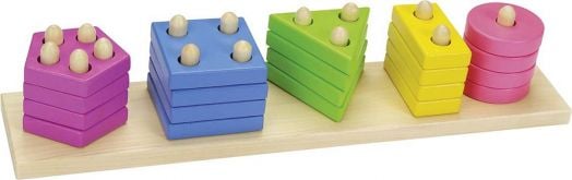 Дървена низанка Goki - цветове