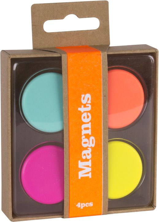 Магнити за бележки Apli Fluor, 4 бр.