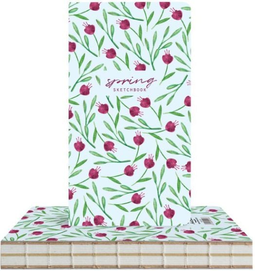 Скицник Drasca Spring, 96 листа, лалета