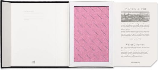 Тефтер Moleskine Velvet Pink в кутия