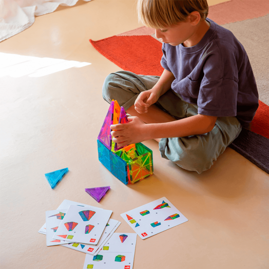 Конструктор Apli Kids - Прозрачни магнитни плочки, 18 бр.