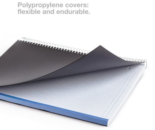 Тетрадка Miquelrius The Original Blue PP А5 със спирала, 80 листа на малки квадратчета