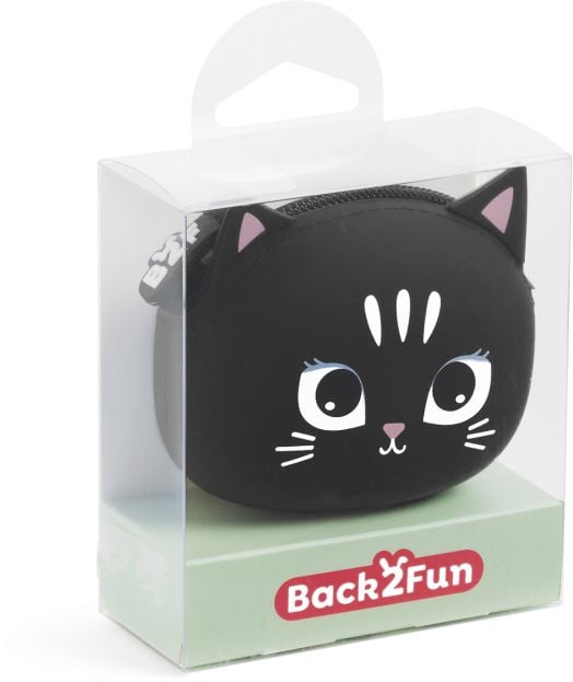 Силиконово портмоне за монети Miquelrius Back2Fun - Коте