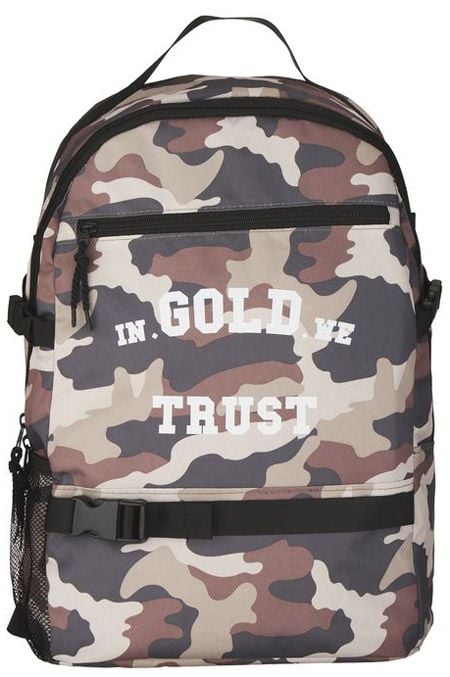 Ученическа раница In Gold We Trust Camouflage