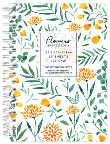 Скицник Drasca Flowers: Далия, A6 60 листа