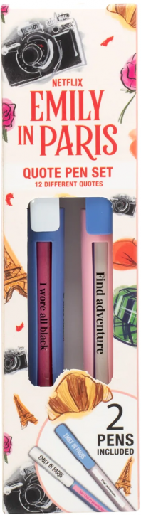 Комплект химикалки с цитати Blue Sky - Emily in Paris