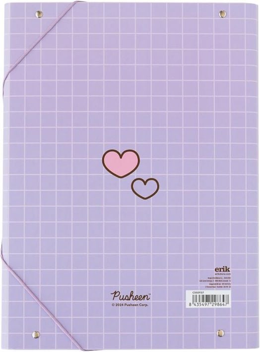 Папка Grupo Erik - Pusheen Love с ластик