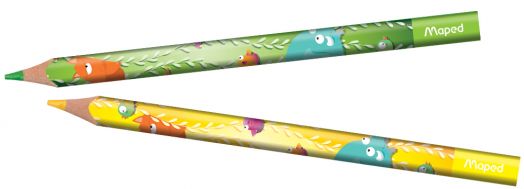 Цветни моливи Maped Jungle Fever Jubmo, 12 цвята