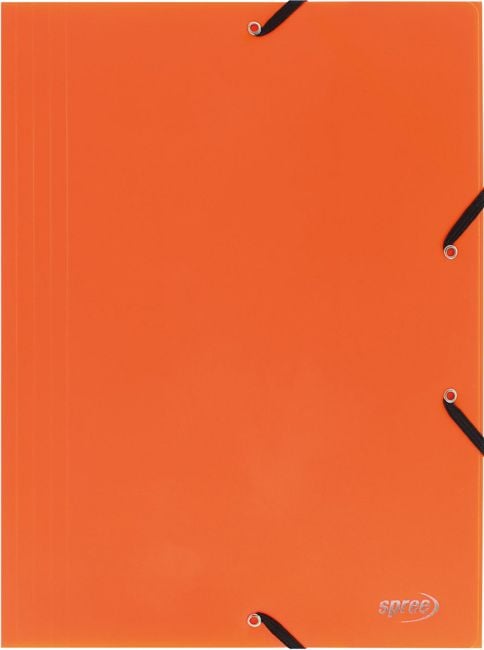 Папка Spree с ластик A4, оранжева