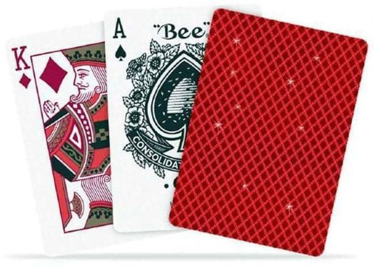 Карти за игра Bicycle Bee Metalluxe Red