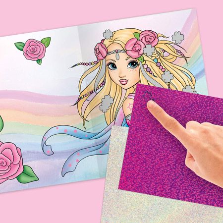 Книжка  със стикери Top Model - Fantasy Foils