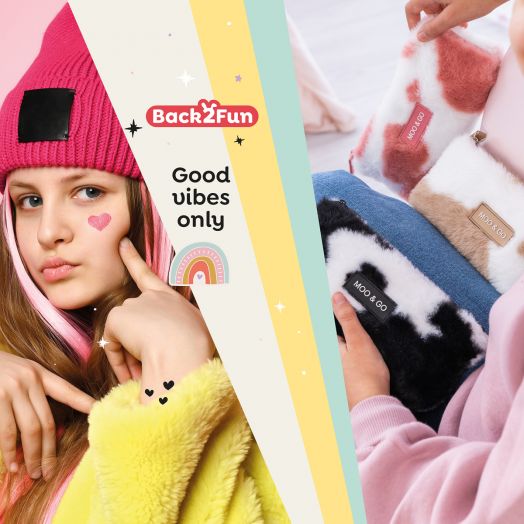 Плюшен несесер Miquelrius Back2Fun Moo & Go, черен