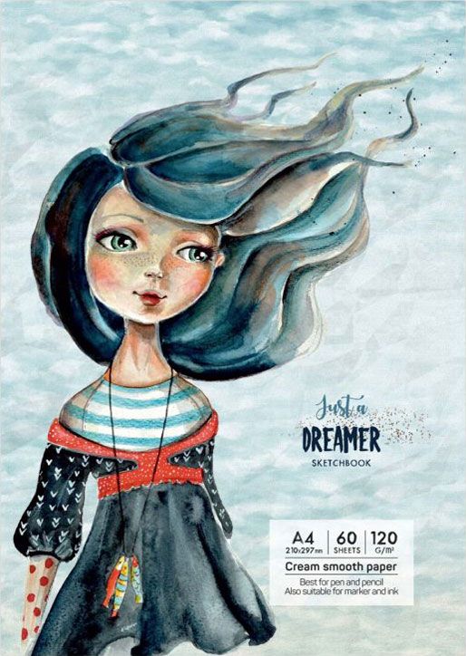 Скицник Drasca Having A Lovely Time: Just a dreamer, А4 60 листа