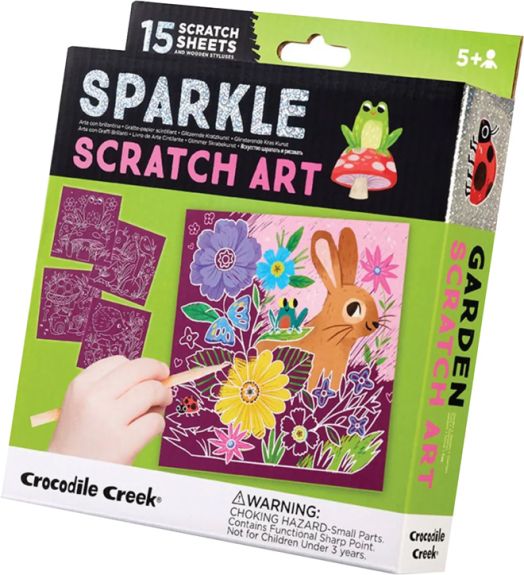 Блестящи скреч картини Crocodile Creek - Градина