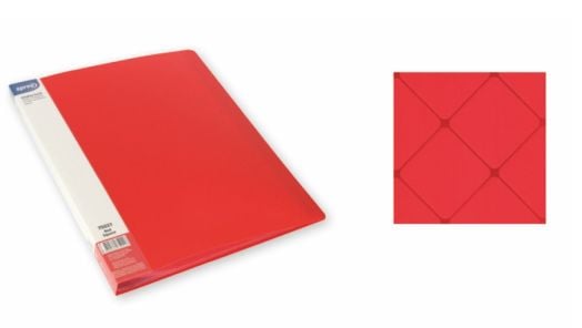 Папка Spree Square с 30 джоба A4, червена