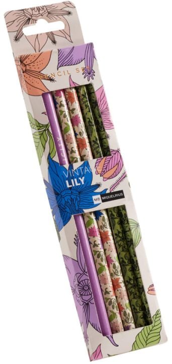 Комлект моливи Miquelrius Vintage Lily, 6 бр.