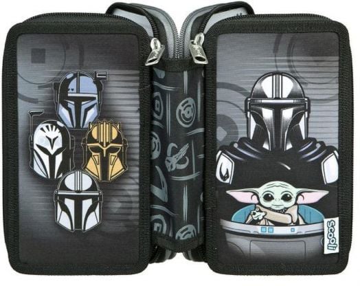 Пълен ученически несесер Undercover Star Wars с три отделения