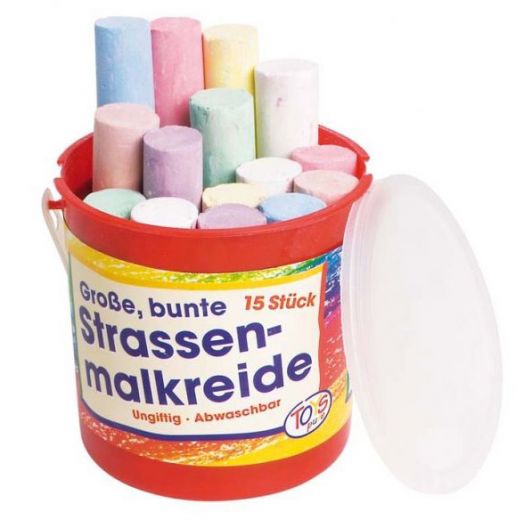 Цветни тебешири в кофичка, 15 броя