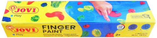 Комплект бои за рисуване с пръсти Jovi, 5 цвята