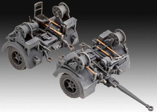 Сглобяем модел Revell - Зенитно оръдие 8,8 cm Flak 37 + Sd.Anh.202