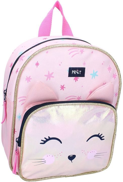 Детска раница Vadobag Pret Giggle - Коте, светлорозова