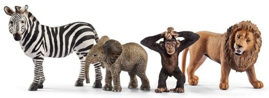 Комплект Schleich: Диви животни