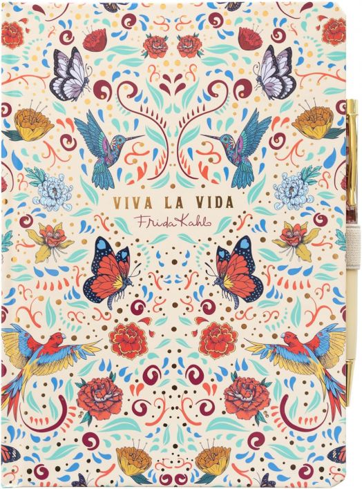 Тефтер с химикалка Grupo Erik - Frida Kahlo Viva La Vida
