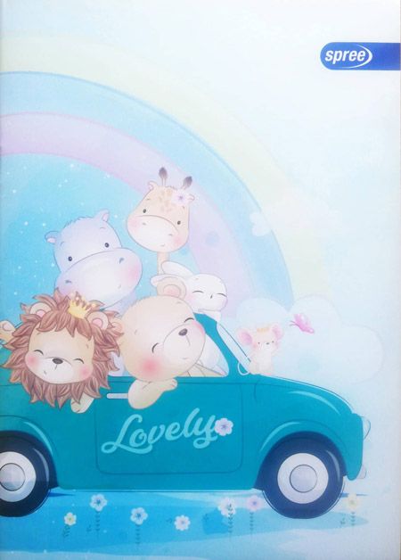 Тетрадка Spree Basic А5, 20 листа - тесни и широки редове