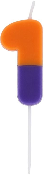 Свещ за рожден ден Folat Stripetastic - Цифра 1