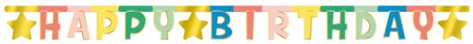 Хартиен гирлянд Folat - Happy Birthday Retro