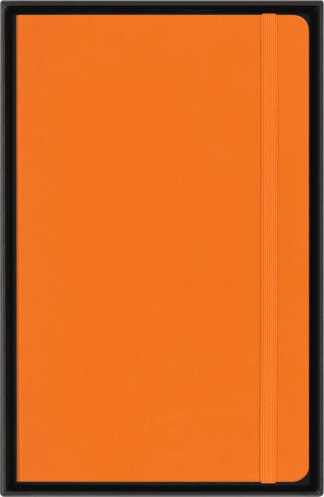 Класически оранжев тефтер Moleskine Precious & Ethical Vegan с меки корици и листа на широки редове