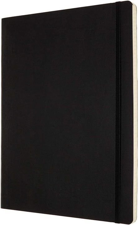 Черен тефтер Moleskine Classic Black A4 с меки корици и листа на квадратчета