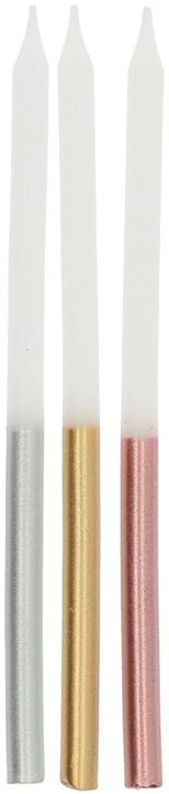 Свещички Folat - Glamour Metallic, 24 бр.