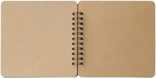 Скрапбук Drasca Inspiration Kraft със спирала, 24 листа