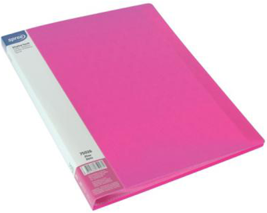 Папка Spree Dots с 60 джоба А4, розова