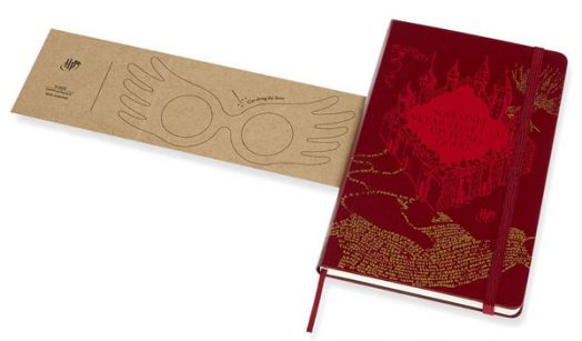 Класически тефтер Moleskine Limited Editions Harry Potter The Marauder’s Map с твърди корици и линирани страници