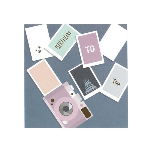 Картичка Editor за рожден ден: Фотоапарат