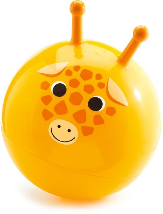 Топка за скачане Djeco, жълт цвят