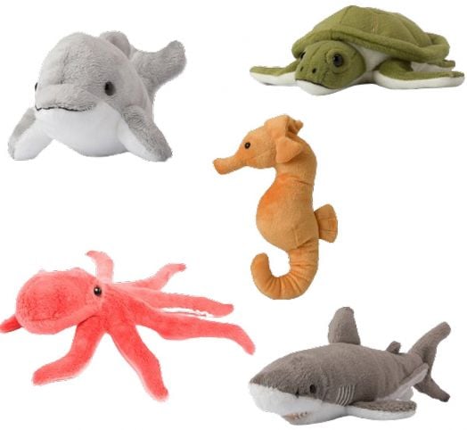 Плюшена играчка WWF - Морски животни, асортимент