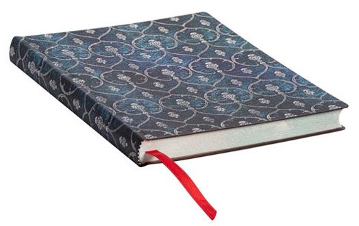 Тефтер Paperblanks - Blue Velvet Midi, 13 х 18 см.