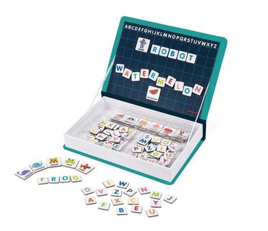 Детска магнитна книга Janod - Английската азбука