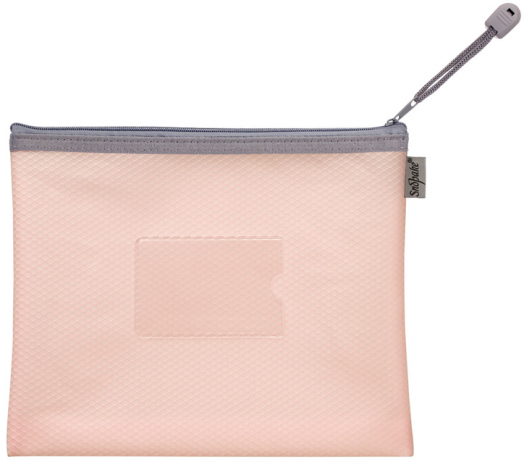 Папка с цип Snopake Mesh Zippa Bag A5, пастелно розово