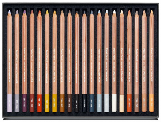 Комплект пастелни моливи Caran d'Ache, 40 цвята