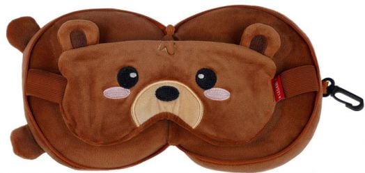 Комплект възглавница и маска за сън Legami - Teddy Bear