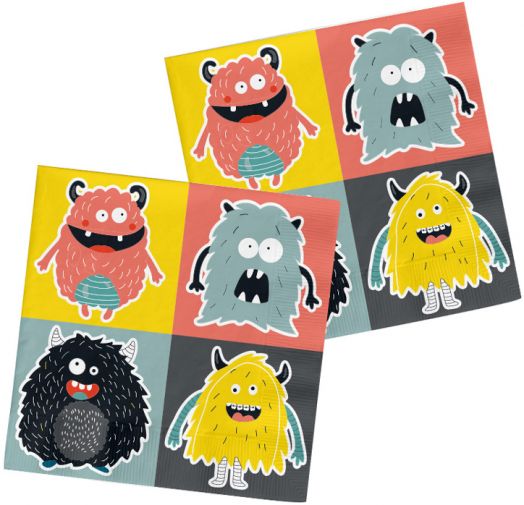 Салфетки Folat - Monsters Bash, 20 бр.